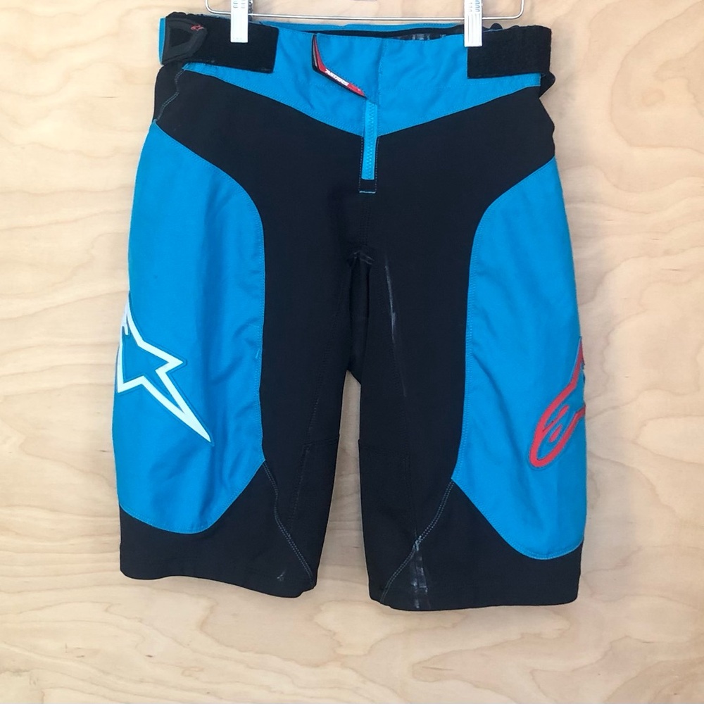 Alpinestars Vector Biking Shorts in Blue Black Sport Mens Size 30.